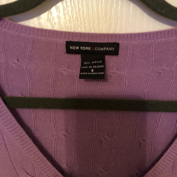 New York & Company Lavender Sweater - Picture 3 of 7